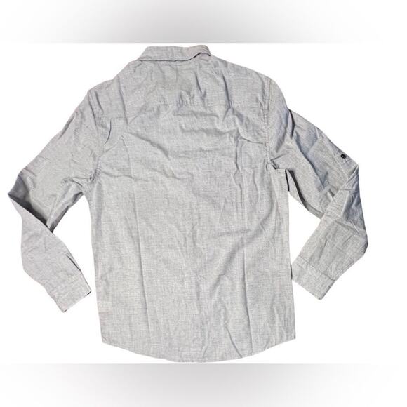 Urban Pipeline Collared Western Modern Shirt MEDIUM $50‎ NWT Gray Flap Pockets - Picture 8 of 12